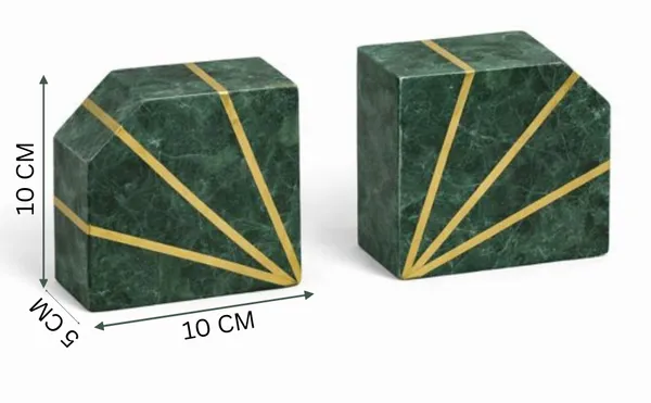 Green_Brass_inlay_Bookend