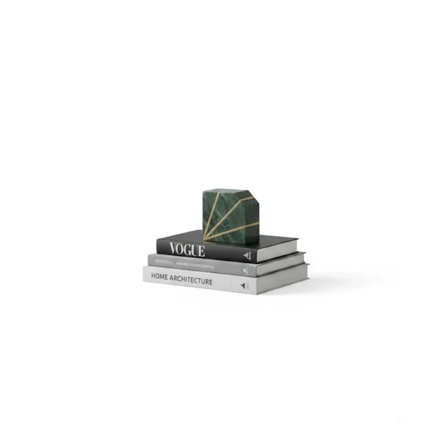 Green_Brass_inlay_Bookend