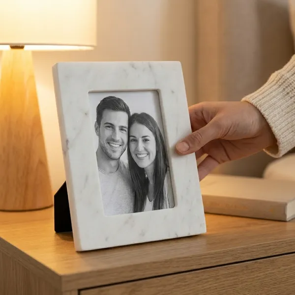 White_Marble_Photo_Frame_Home_&_Kitchen