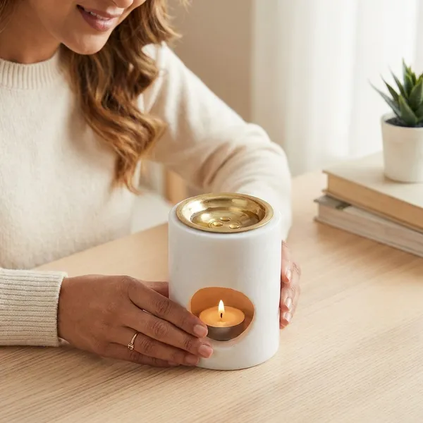 White_Marble_Oil_Diffuser_Home_&_Kitchen