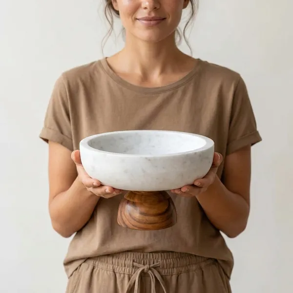 White_Marble_Pedestal_Bowl_Home_&_Kitchen