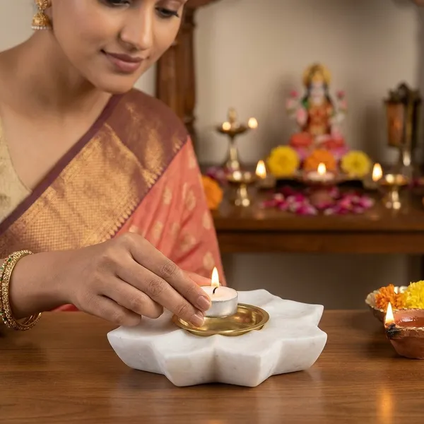 White_Marble_Candle_Holder_Home_&_Kitchen