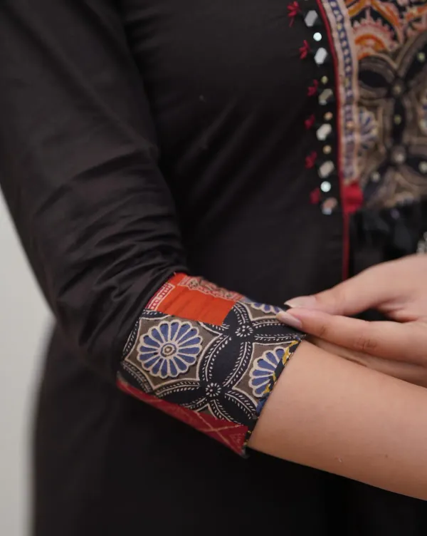 Midnight_Black_Printed_Anarkali_Kurta_Set_with_Designer_Dupatta