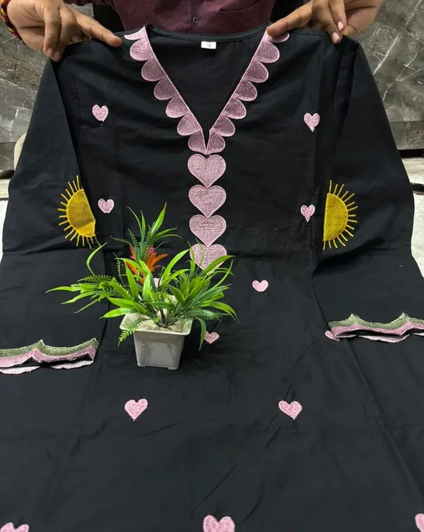 Women’s_Black_3-Piece_Ethnic_Suit_Set_with_Pink_Heart_Embroidery_&_Scalloped_Border