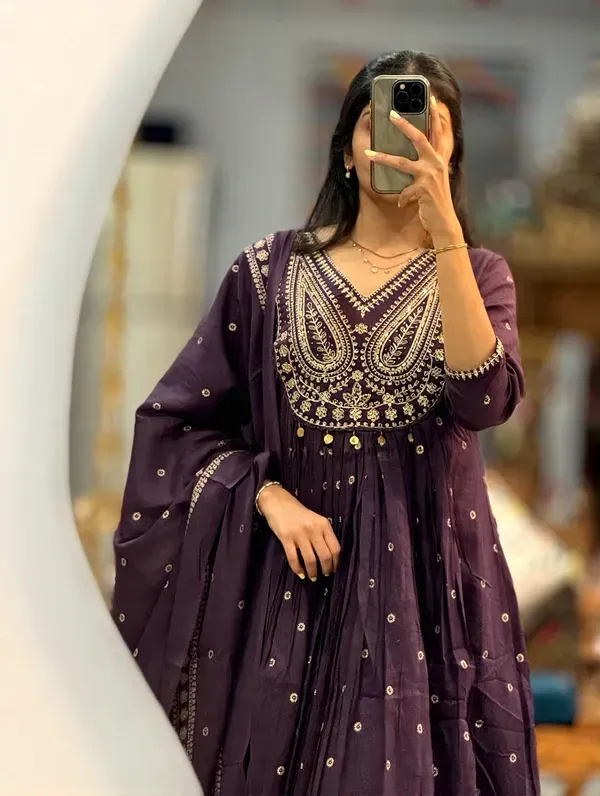 Purple_Cotton_Anarkali_Set_For_Women_(3Pc)