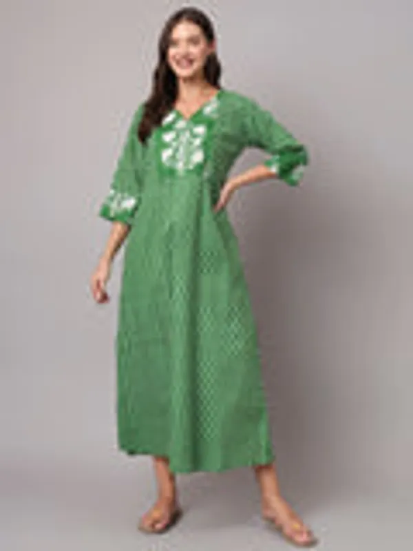 Refreshing_Green_Chevron_Kafty_White_And_Green