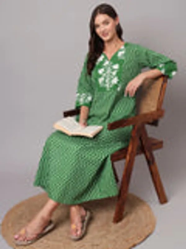 Refreshing_Green_Chevron_Kafty_White_And_Green