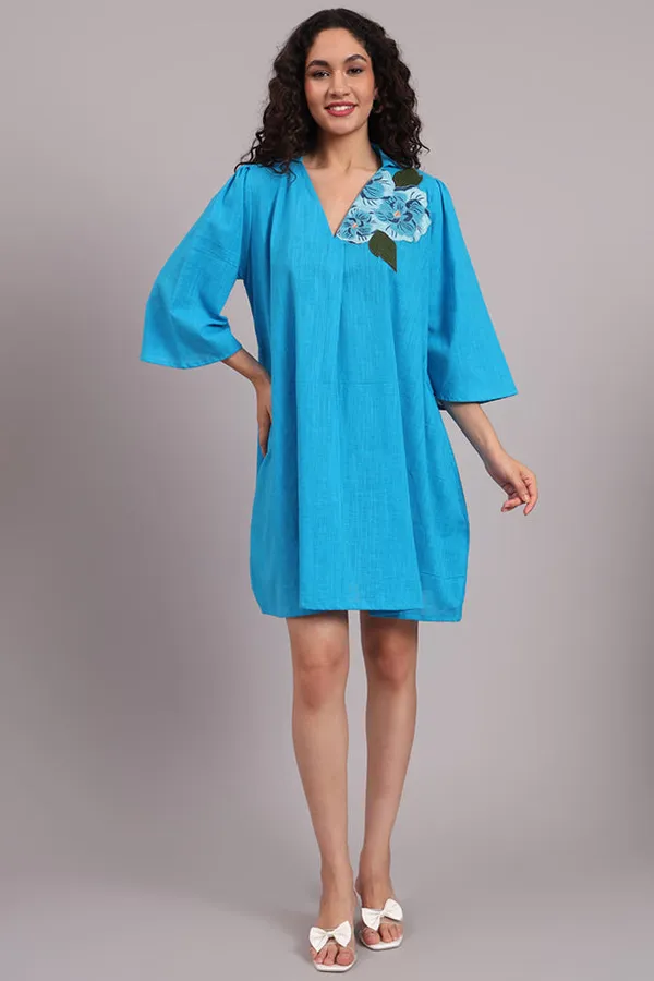 Breezy_Bloom_Embroidered_Cotton_Dress_Blue