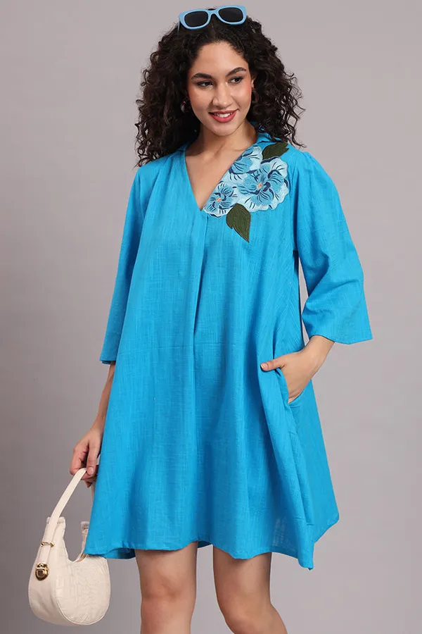 Breezy_Bloom_Embroidered_Cotton_Dress_Blue