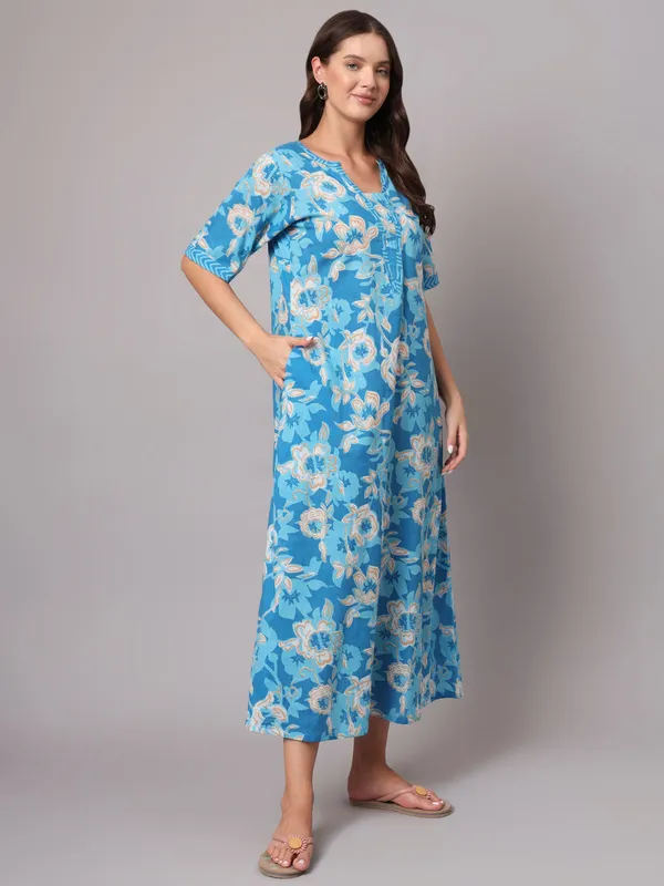Soothing_Blue_Floral_Kafty_White_And_Blue