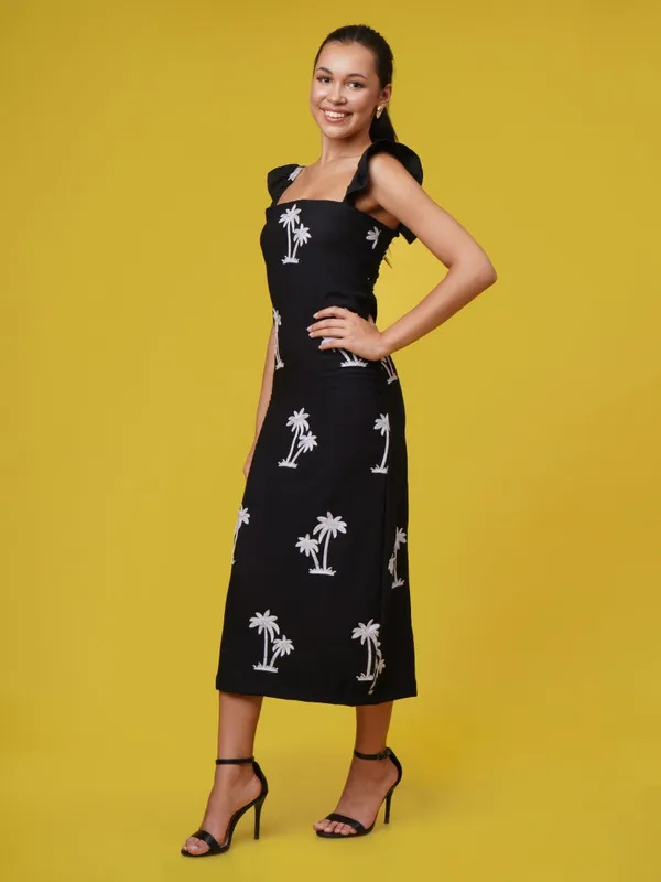 Palm_Noir_Ruffle_Dress