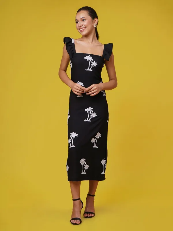 Palm_Noir_Ruffle_Dress