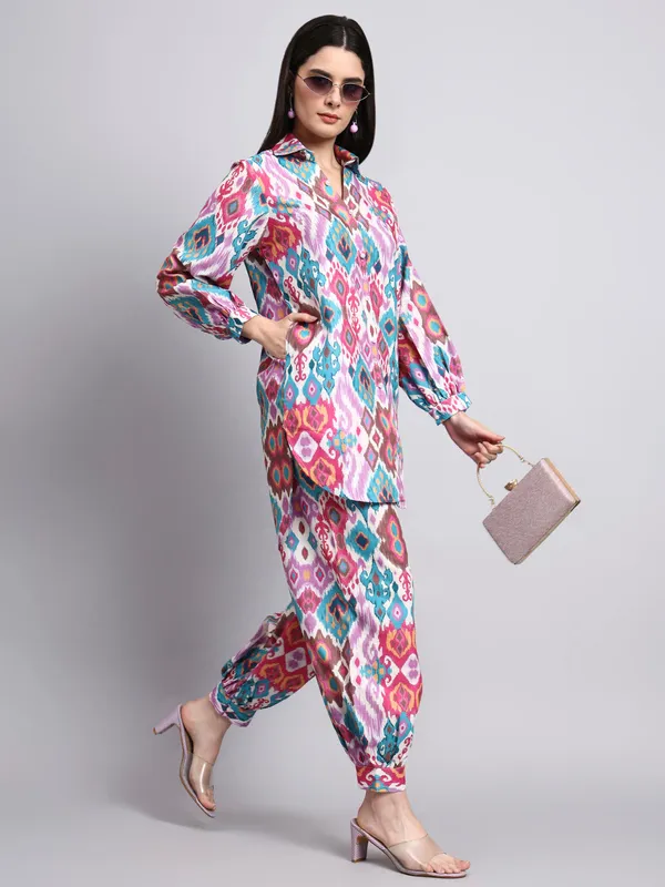 Iraa_Multicolour_Ikat_Farshi_Kurta_Set