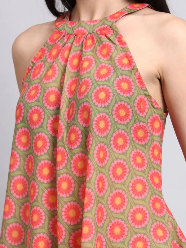 Ziyana_Orange_Halter_Co_Ord_Set