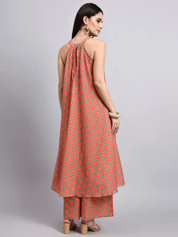 Ziyana_Orange_Halter_Co_Ord_Set