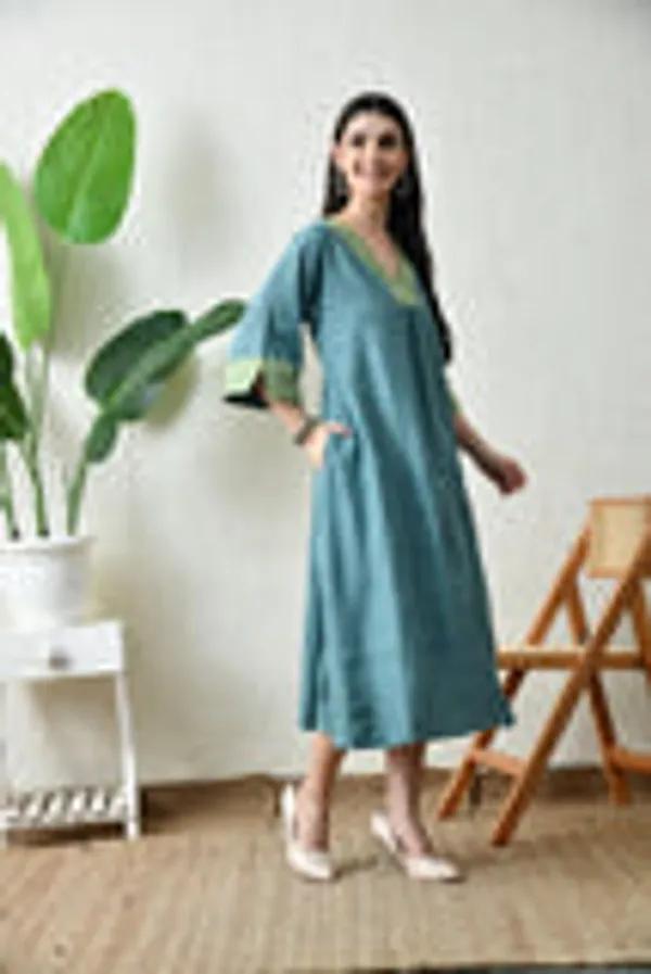 Teal_Tranquality_Kafty_Dress