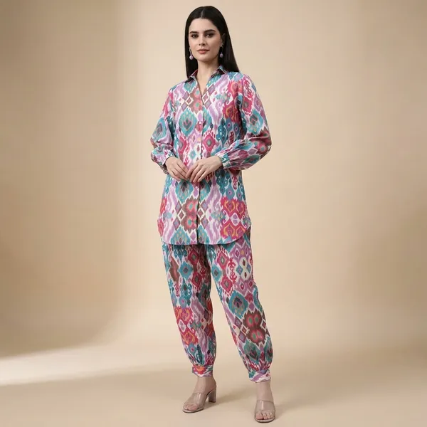 Iraa_Multicolour_Ikat_Farshi_Kurta_Set