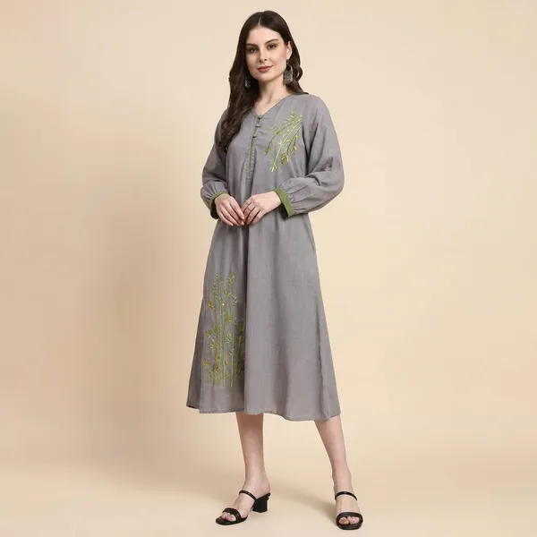 Ira_Grey_Embroidered_Dress