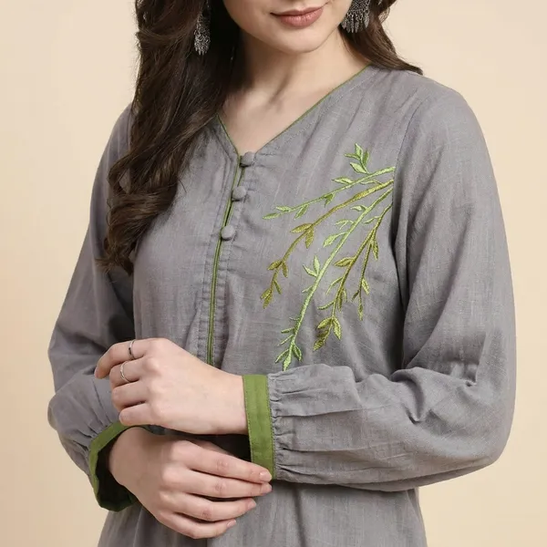 Ira_Grey_Embroidered_Dress