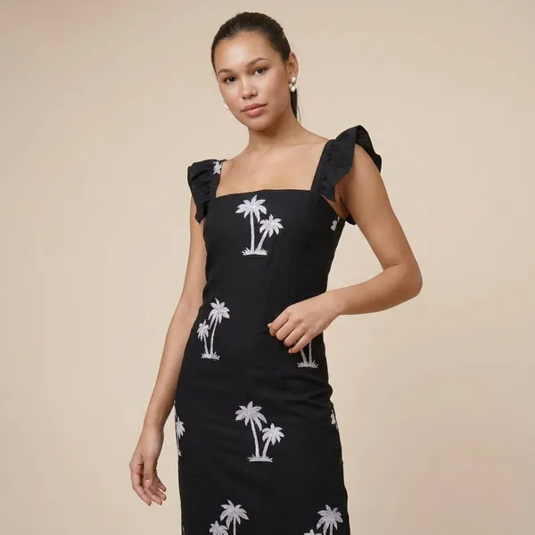 Palm_Noir_Ruffle_Dress
