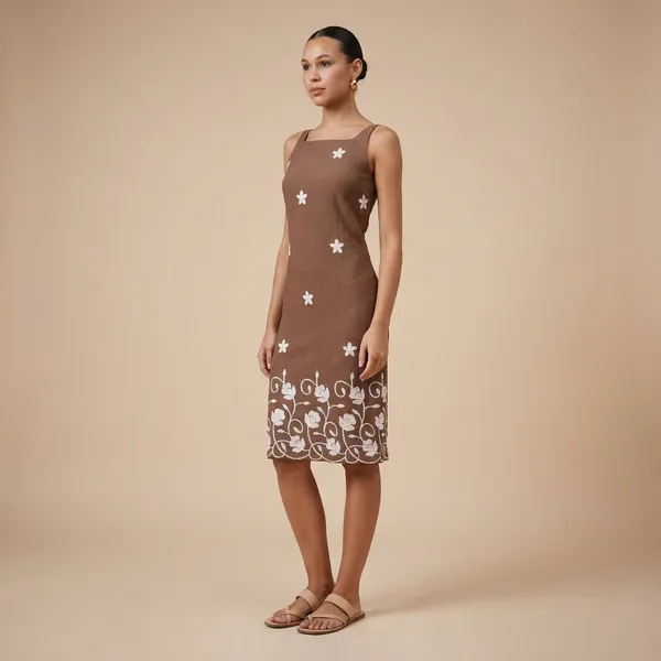 Mocha_Blossom_Bodycon_Dress