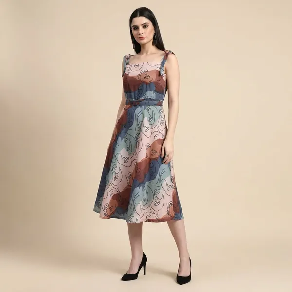 Multicolor_Abstract_Print_Midi_Dress