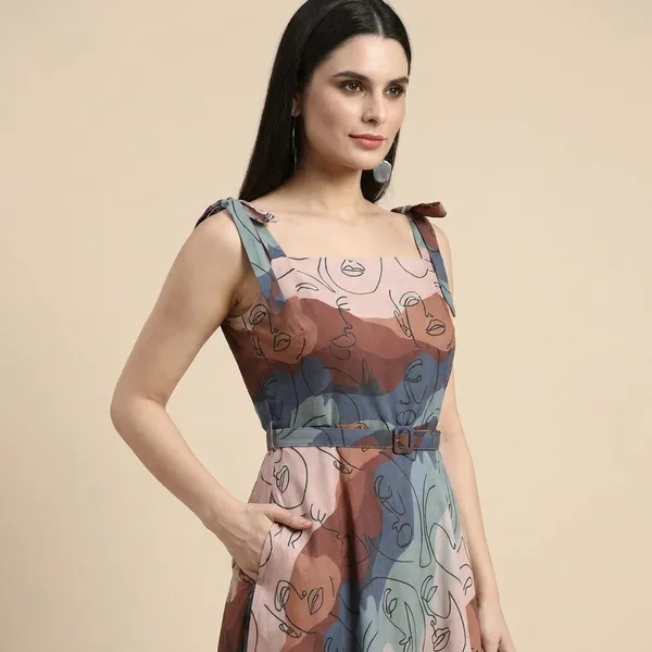 Multicolor_Abstract_Print_Midi_Dress