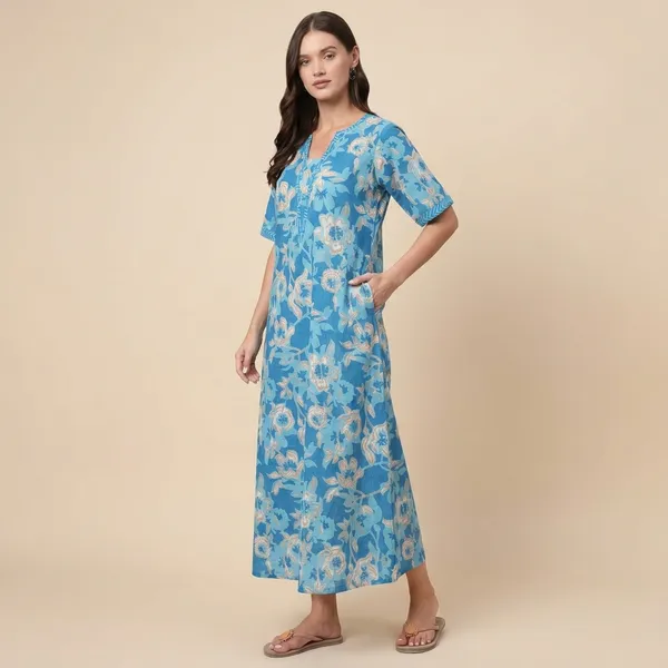 Soothing_Blue_Floral_Kafty_White_And_Blue
