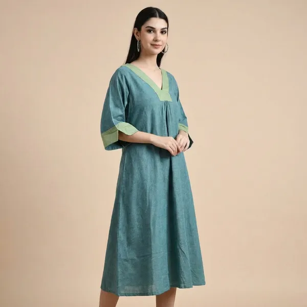 Teal_Tranquality_Kafty_Dress