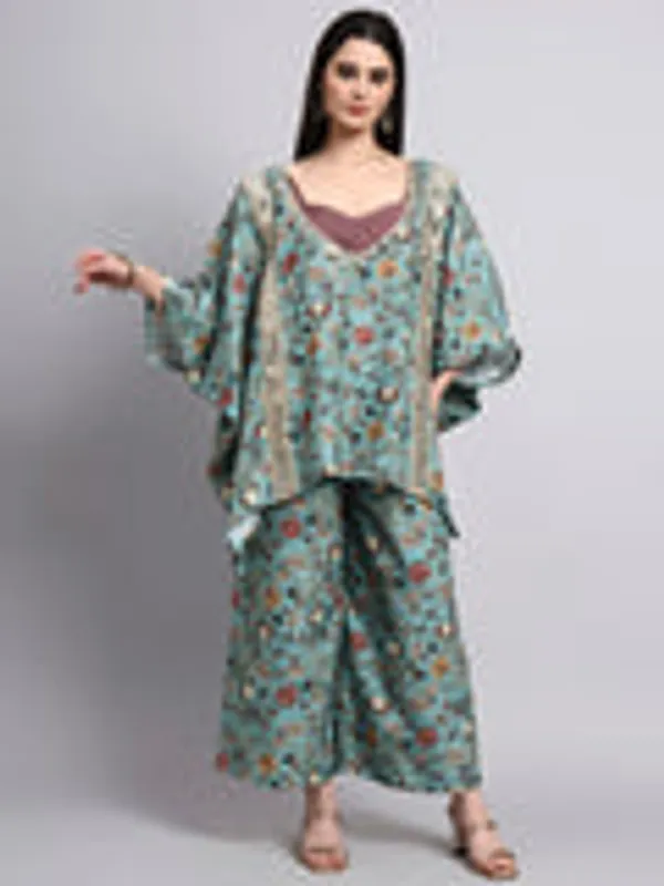 Zehra_Sea_Green_Floral_3_Piece_Co_Ord_Set