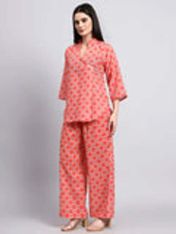 Inaya_Orange_Retro_Floral_Co_Ord_Set