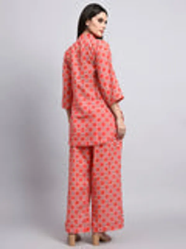 Inaya_Orange_Retro_Floral_Co_Ord_Set