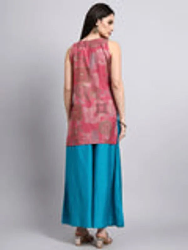 Mehrunisa_Pink_And_Sleeveless_Kurta_Set