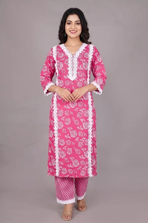 Pink_Cotton_Floral_Embroidered_Straight_Kurta_Set_For_Women