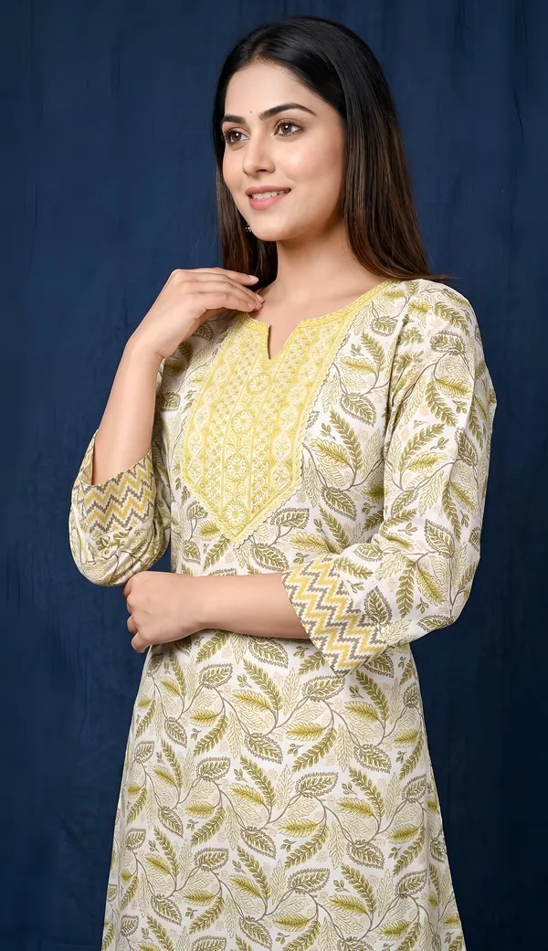 Beige_Cotton_Printed_Anarkali_Kurta_Palazzo_Set_For_Women