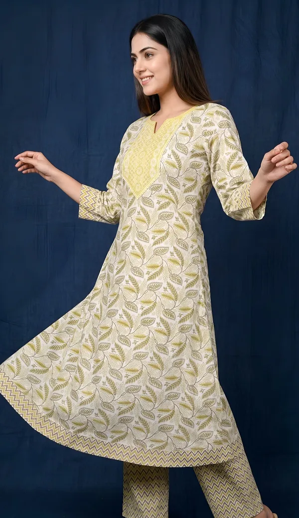 Beige_Cotton_Printed_Anarkali_Kurta_Palazzo_Set_For_Women
