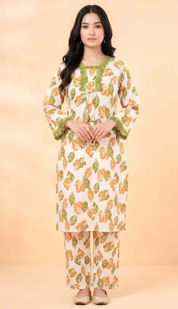 Cream_Crepe_Floral_Print_Relaxed_Kurta_Pyjama_Set_For_Women