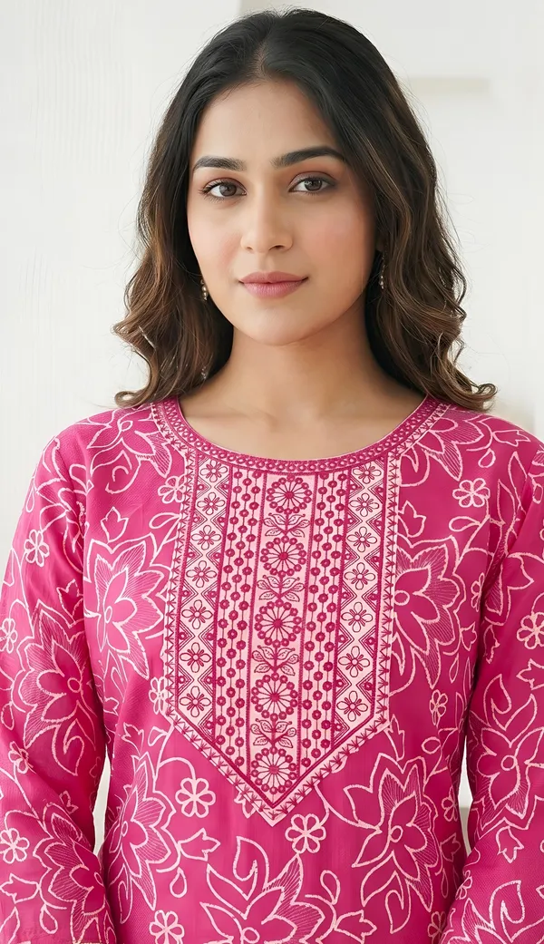 Pink_Vatican_Silk_Blend_Floral_Print_Embroidered_Kurta_Set_For_Women