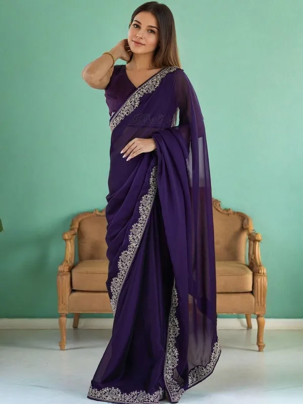 Purple_Banglori_Premium_Saree_For_Women