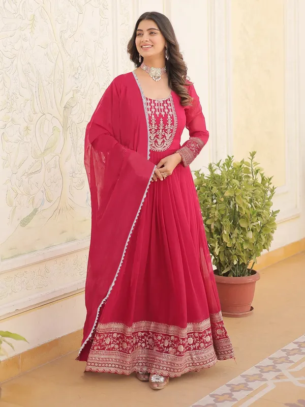 Pink_Georgette_Premium_Anarkali_Suit_With_Dupatta_For_Women