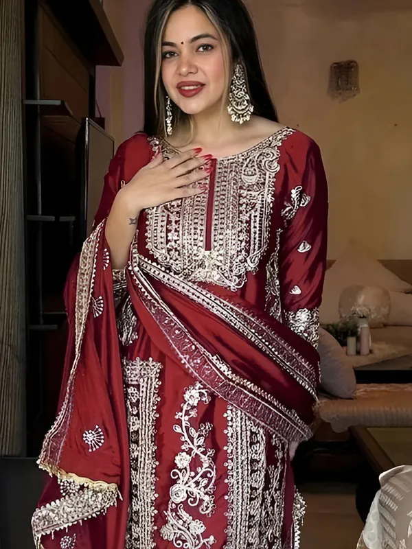 Maroon_Jalpari_Premium_Suit_With_Dupatta_For_Women