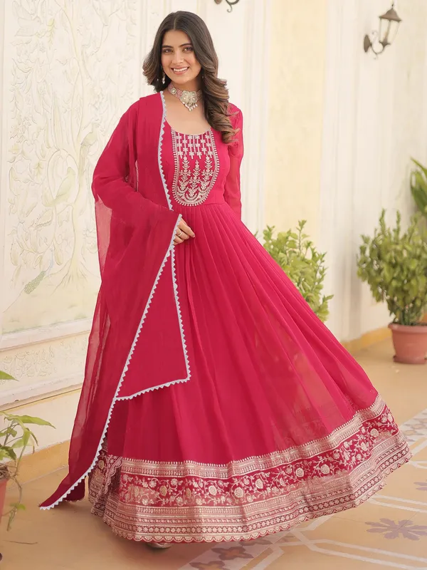 Pink_Georgette_Premium_Anarkali_Suit_With_Dupatta_For_Women