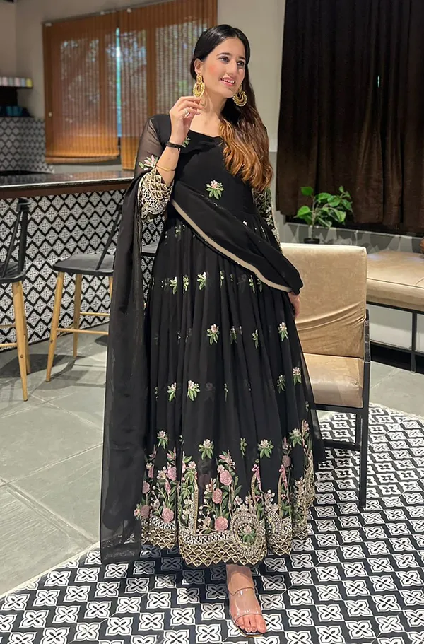 Black_Georgette_Premium_Anarkali_Suit_For_Women