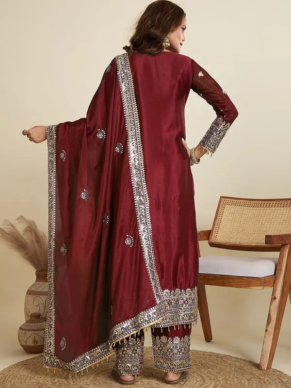 Maroon_Jalpari_Premium_Suit_With_Dupatta_For_Women