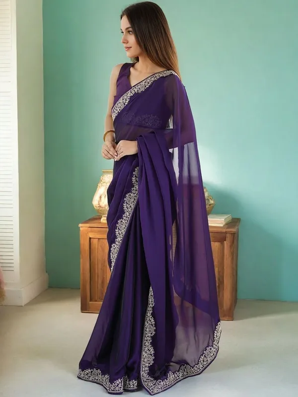 Purple_Banglori_Premium_Saree_For_Women
