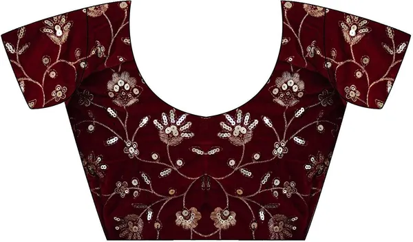 Beige_With_Maroon_Net_Premium_Saree_For_Women