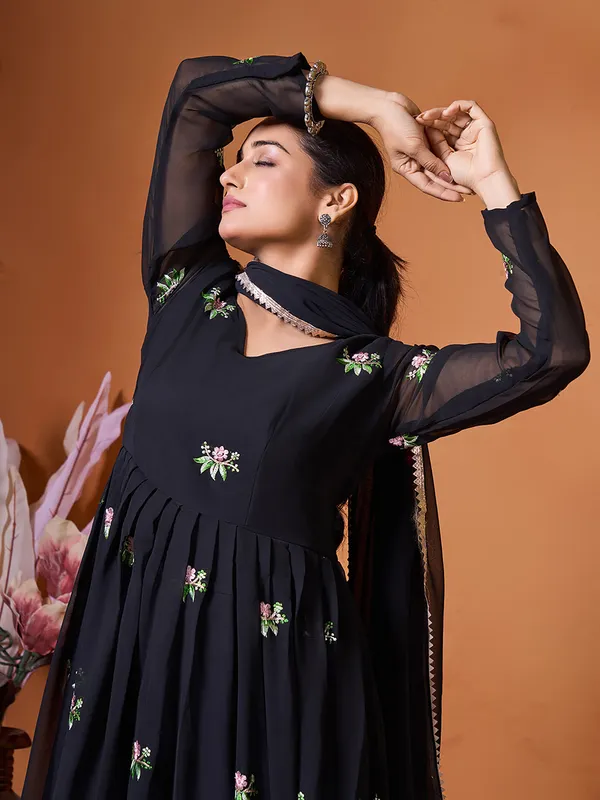 Black_Georgette_Premium_Anarkali_Suit_For_Women