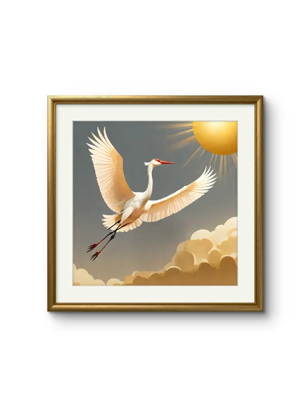 Reaching_For_The_Sun_Canvas_Print_Metal_Gold_Frame