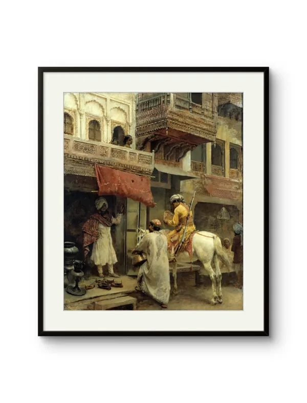 Ancient_Bazaar_Art_Print_Black_Frame