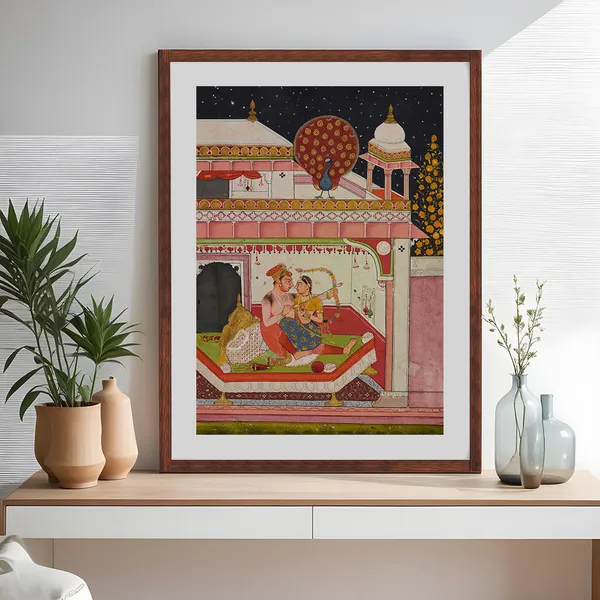 Vibhasa_Ragini_Art_Print_White_Frame